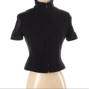 Akris Punto jacket cropped top black size 4